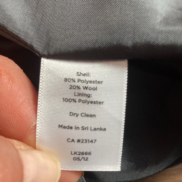 EUC TALBOTS Womens Wool Mix Textured Thick Pencil Skirt Black Off White Size 10 - Picture 8 of 8